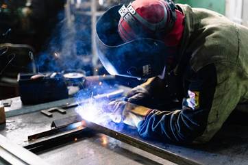 Man welding