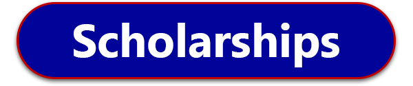 Blue button with white text reading Scholarships