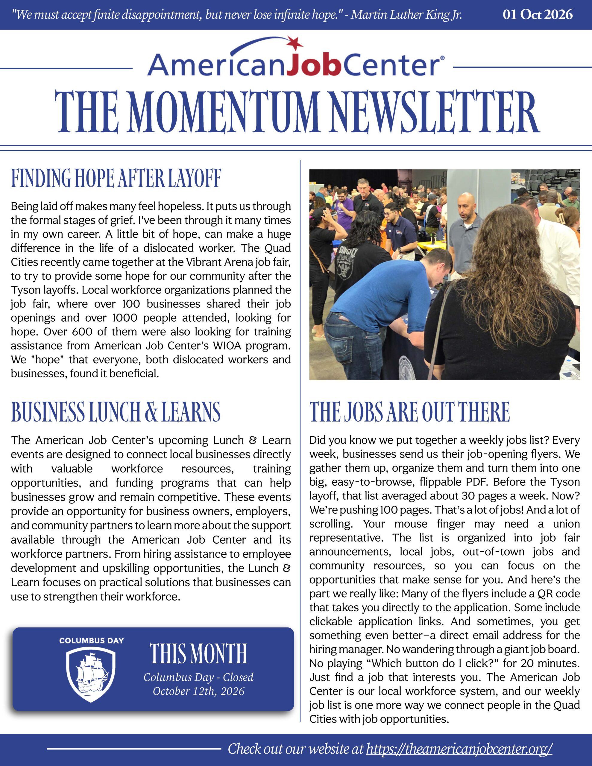American Job Center Newsletter